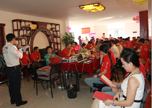 海南德商汇成功举办了“迎新春 展望2016”春节年货茶话会